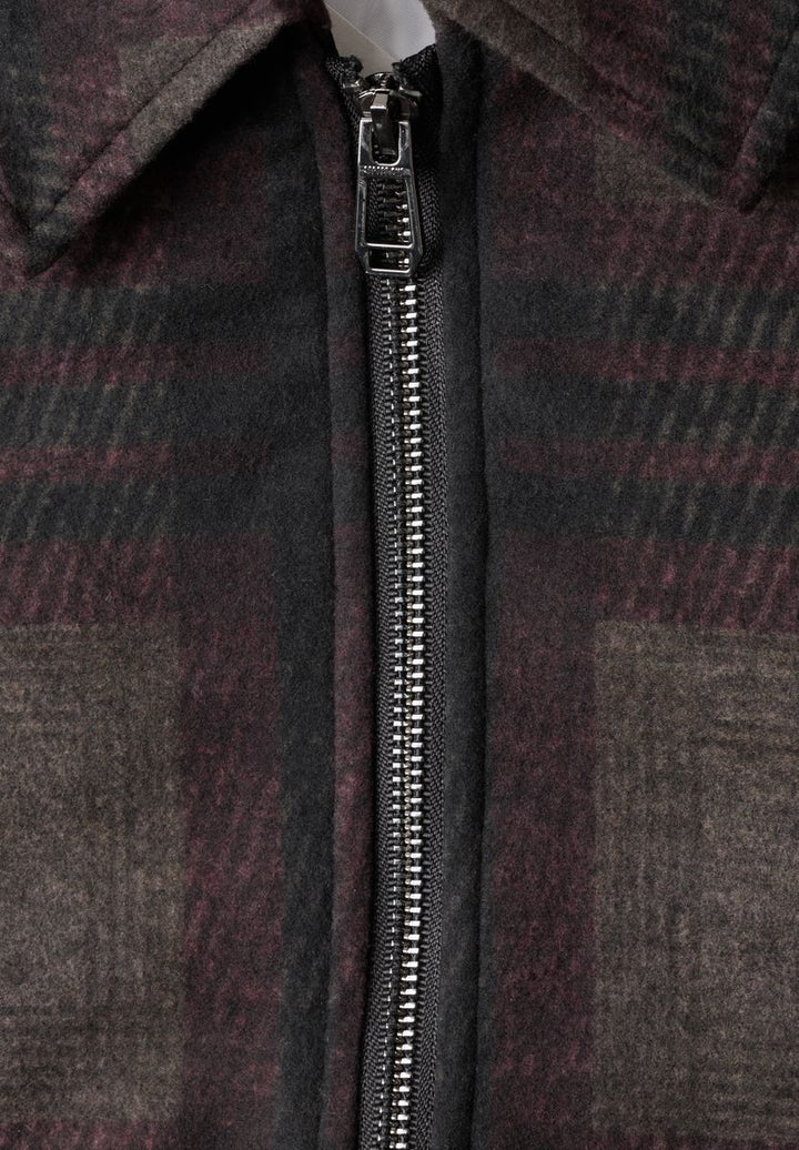 Gefütterter Blouson mit Karomuster