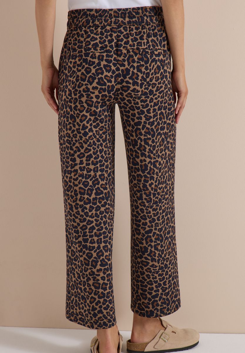 Wide Leg Hose in Silk-Touch-Qualität