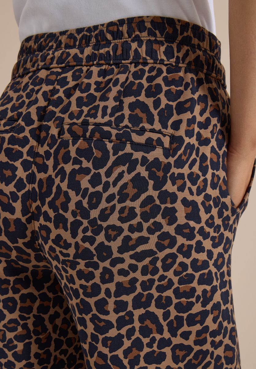 Wide Leg Hose in Silk-Touch-Qualität