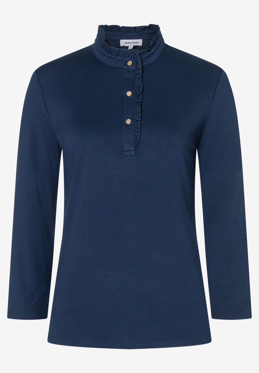 T-Shirt mit Knopfleiste