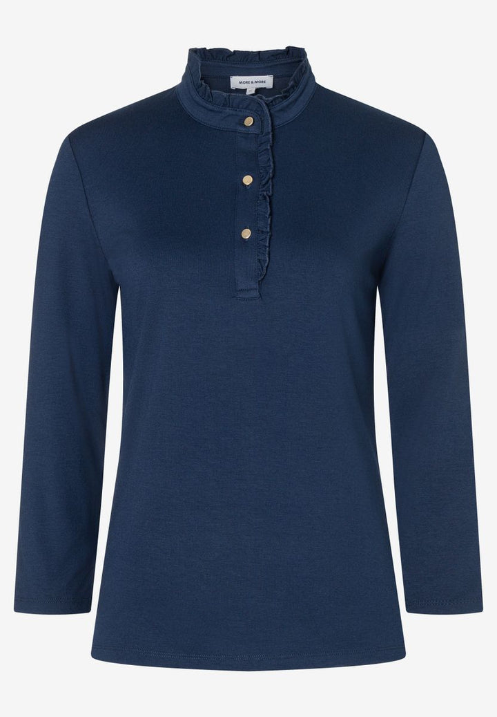 T-Shirt mit Knopfleiste