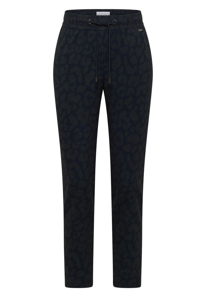 Mid Waist Slim Leg Hose im Casual Fit