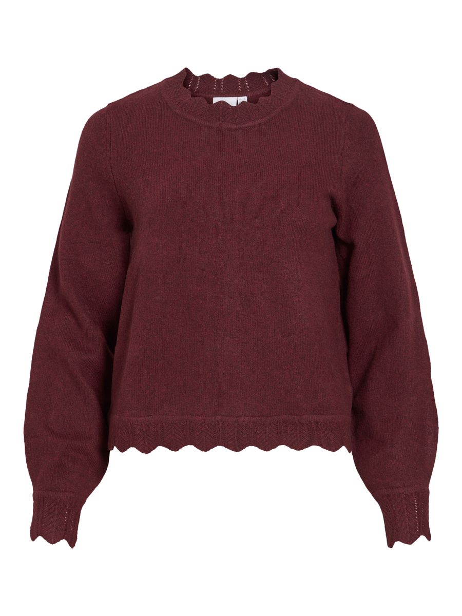 VINIKOLINA O-NECK L/S KNIT TOP - NOOS