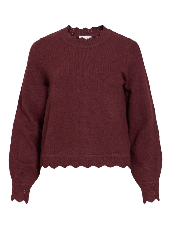 VINIKOLINA O-NECK L/S KNIT TOP - NOOS