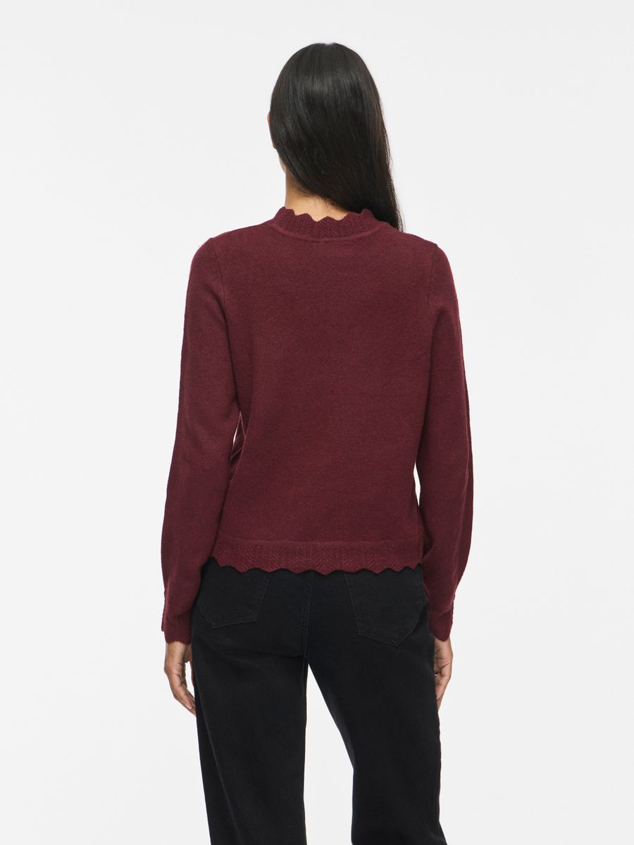 VINIKOLINA O-NECK L/S KNIT TOP - NOOS