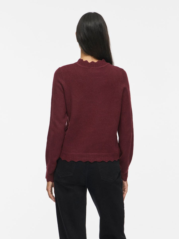 VINIKOLINA O-NECK L/S KNIT TOP - NOOS