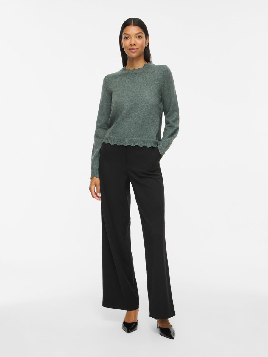 VINIKOLINA O-NECK L/S KNIT TOP - NOOS