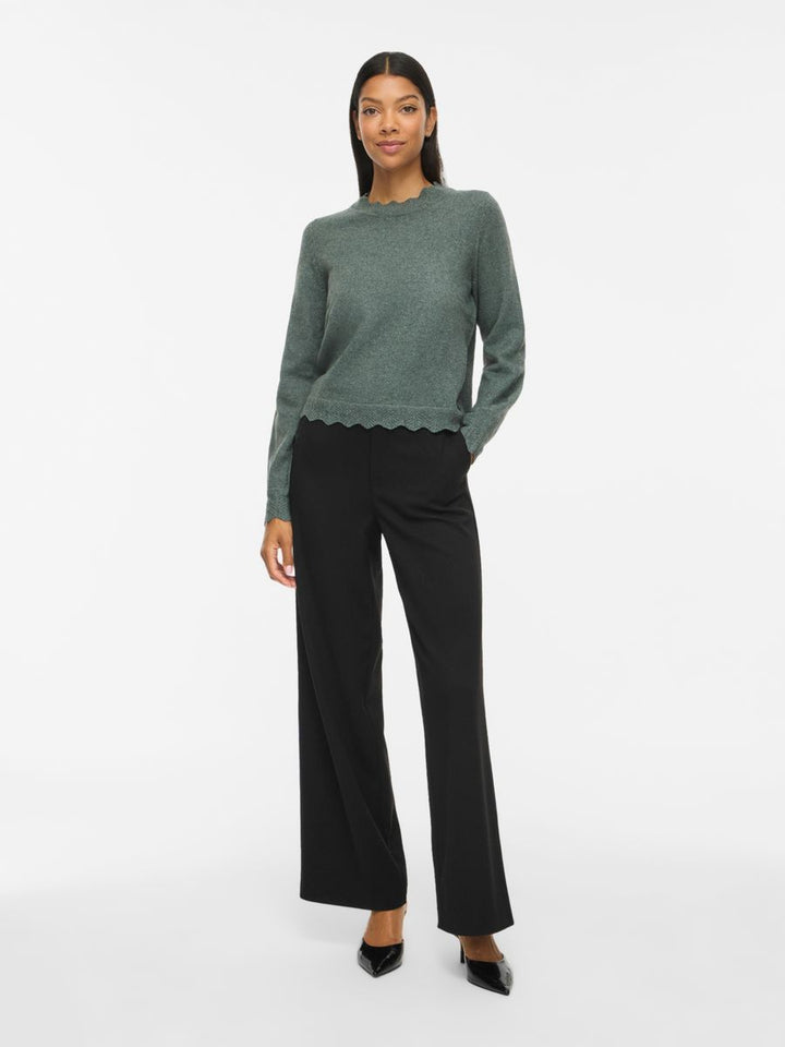 VINIKOLINA O-NECK L/S KNIT TOP - NOOS