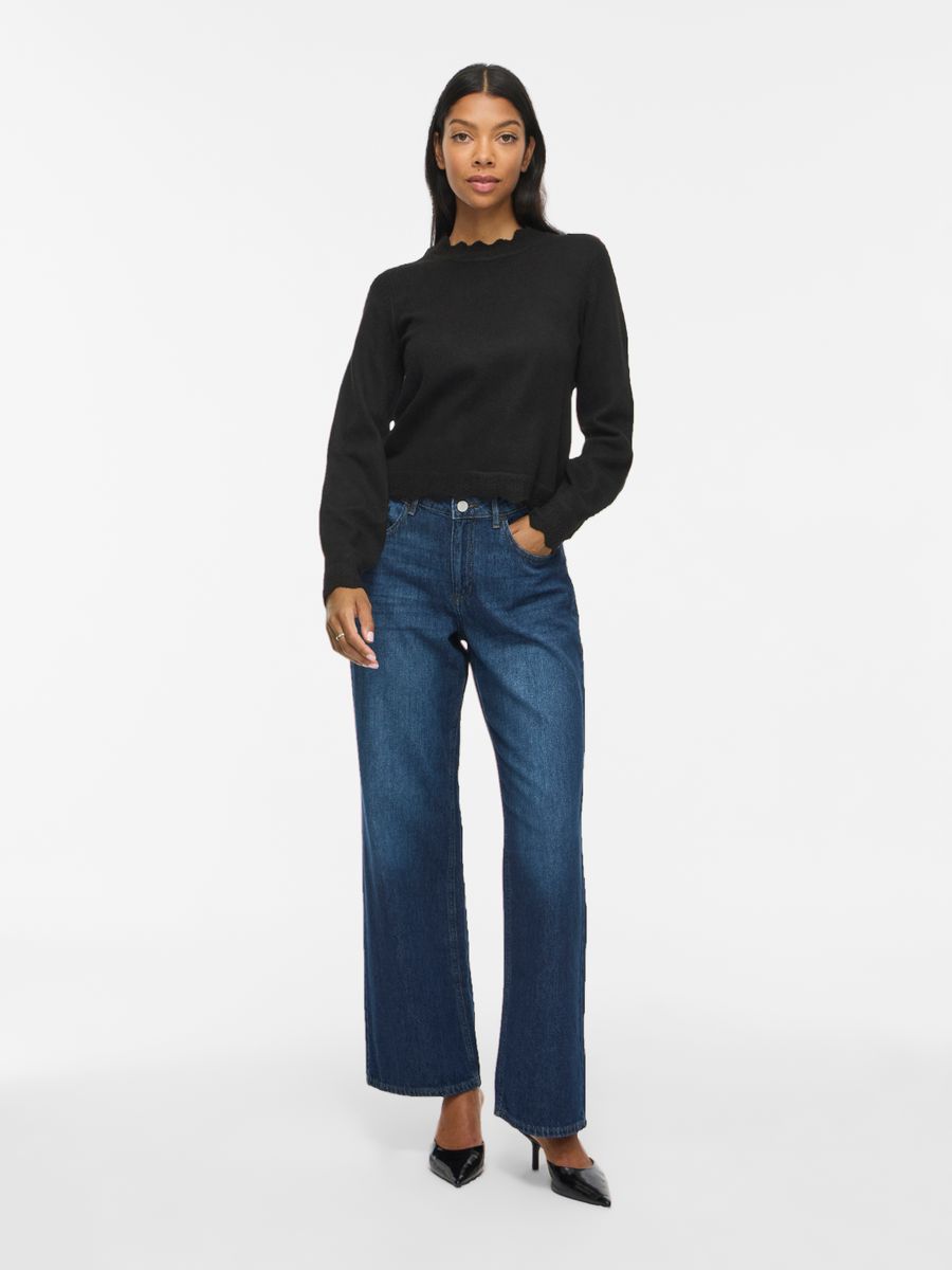 VINIKOLINA O-NECK L/S KNIT TOP - NOOS