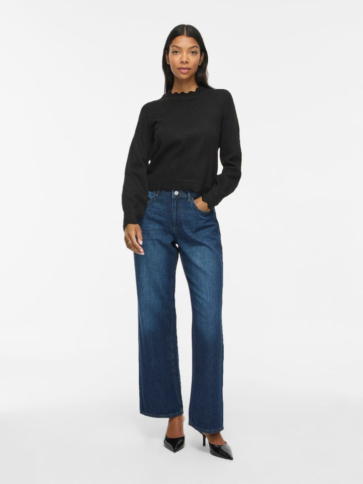 VINIKOLINA O-NECK L/S KNIT TOP - NOOS