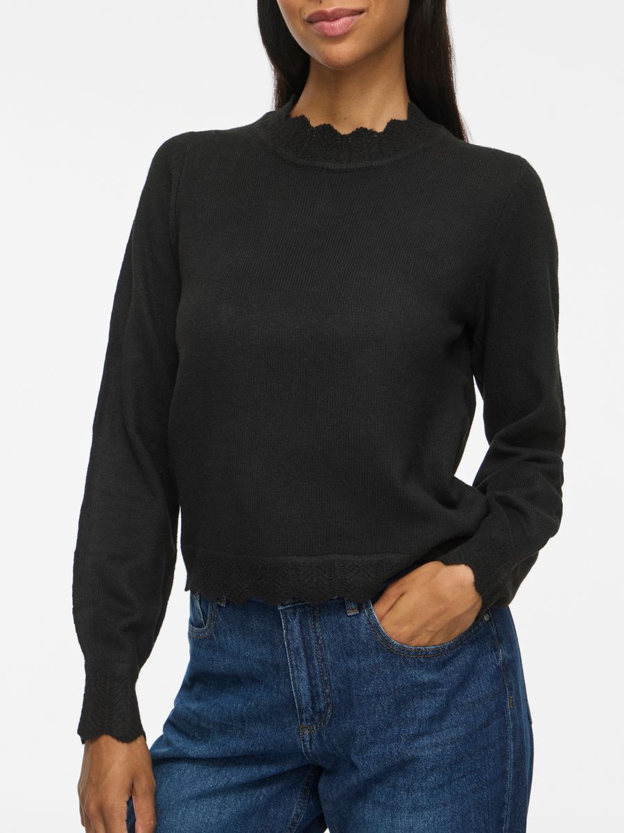 VINIKOLINA O-NECK L/S KNIT TOP - NOOS