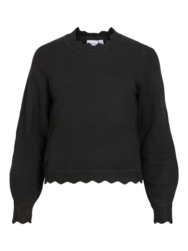 VINIKOLINA O-NECK L/S KNIT TOP - NOOS