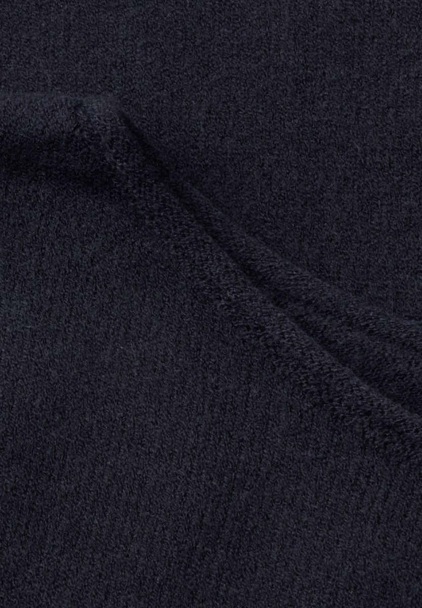 Pullover mit Boat Neck und Rollkanten