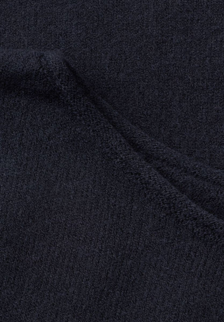 Pullover mit Boat Neck und Rollkanten