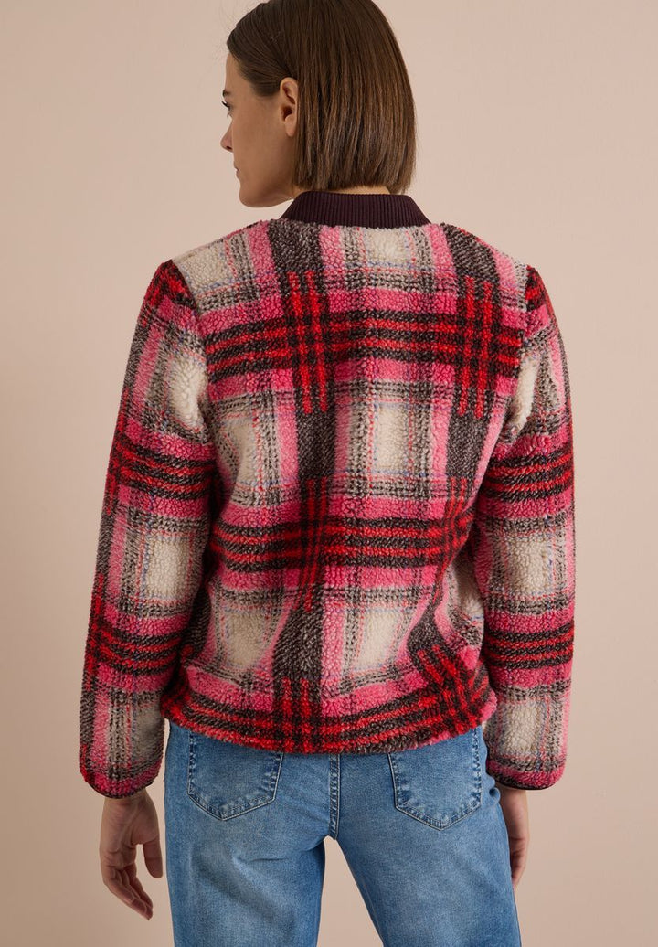 Teddy-Blouson mit Softshelldetails