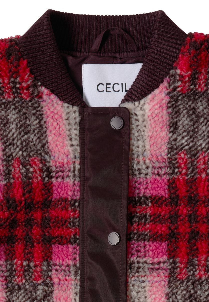 Teddy-Blouson mit Softshelldetails