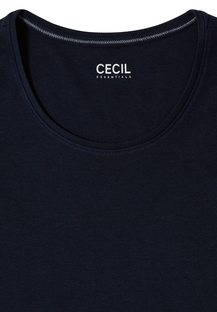 Basic Langarm Shirt mit Rundhals