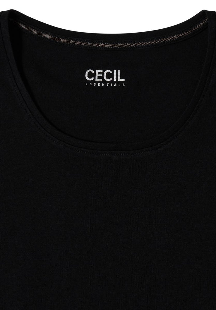 Basic Langarm Shirt mit Rundhals