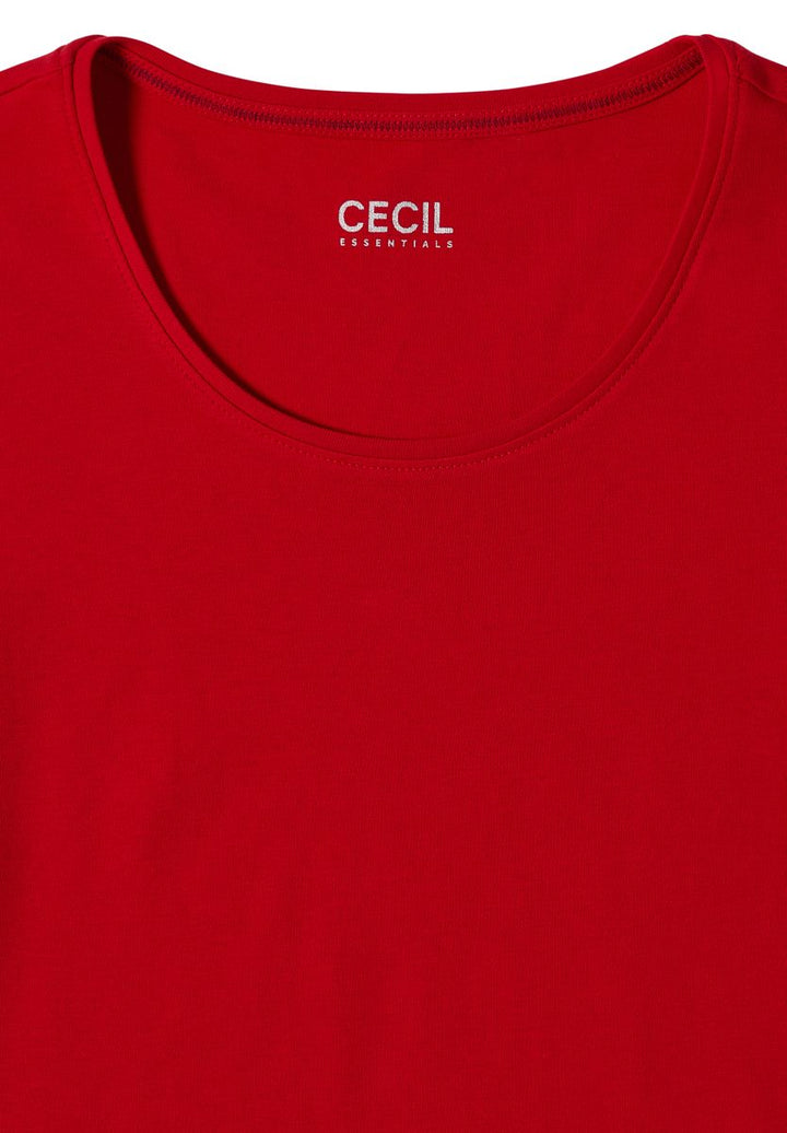 Basic Langarm Shirt mit Rundhals