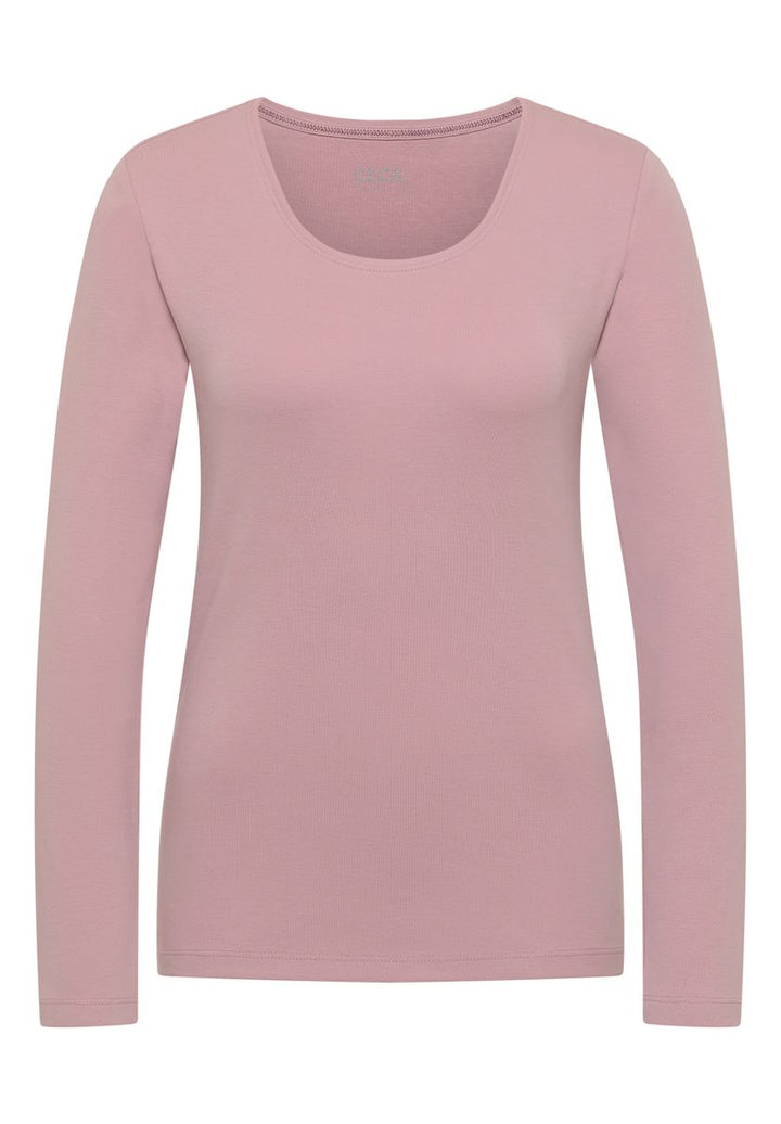 Basic Langarm Shirt mit Rundhals