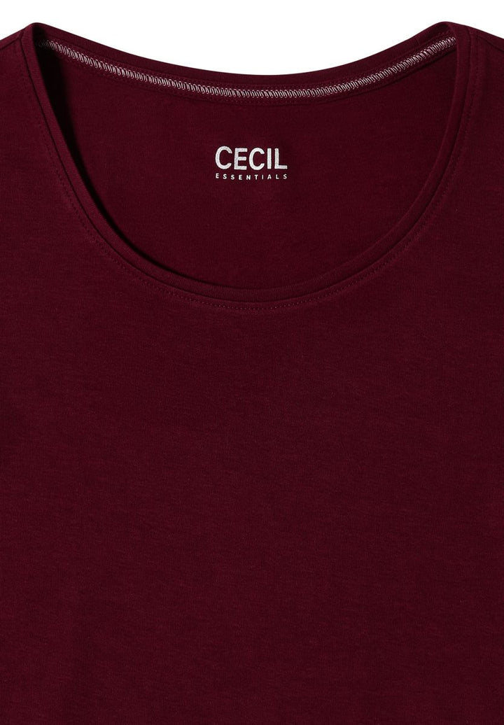 Basic Langarm Shirt mit Rundhals