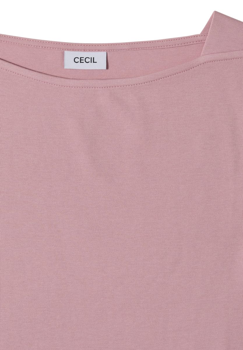 Basic Shirt mit U-Boot-Ausschnitt