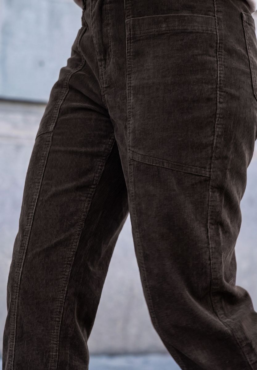 Barrel Leg Hose aus Cord im Loose Fit