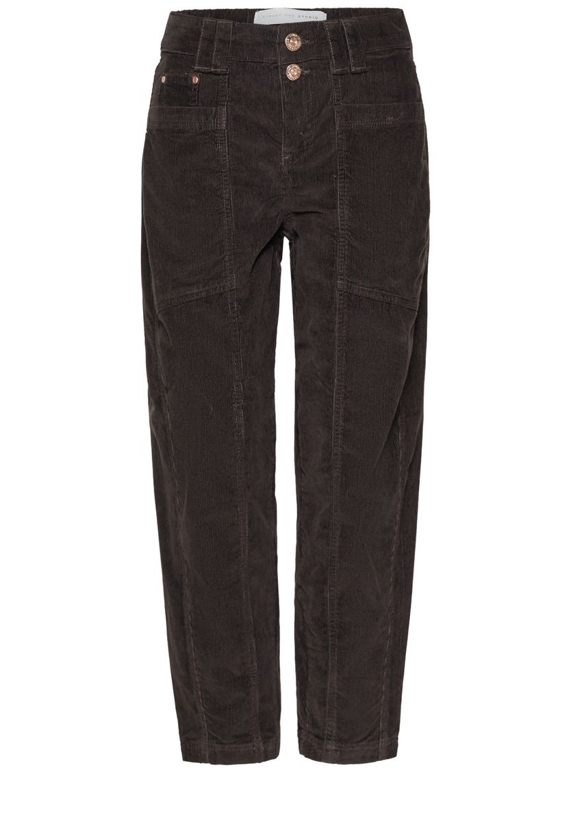 Barrel Leg Hose aus Cord im Loose Fit