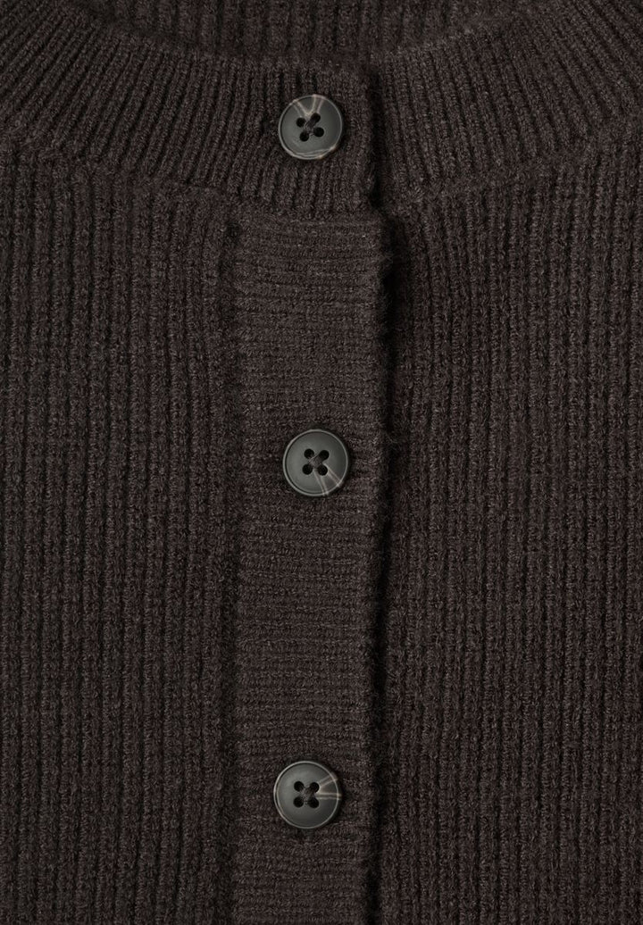 Strickweste mit Rundhals und Knopfleiste