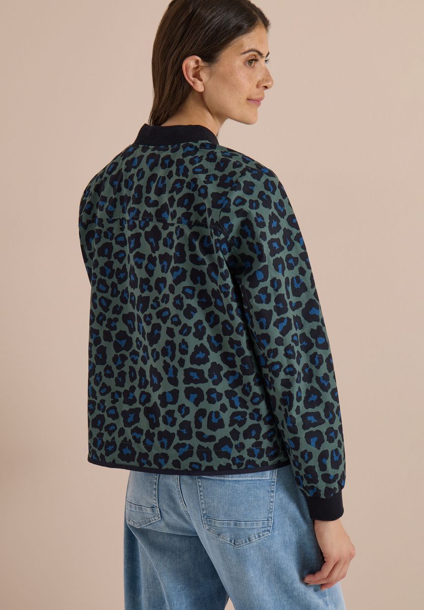 Blouson mit Tunnelzug und Leo-Muster