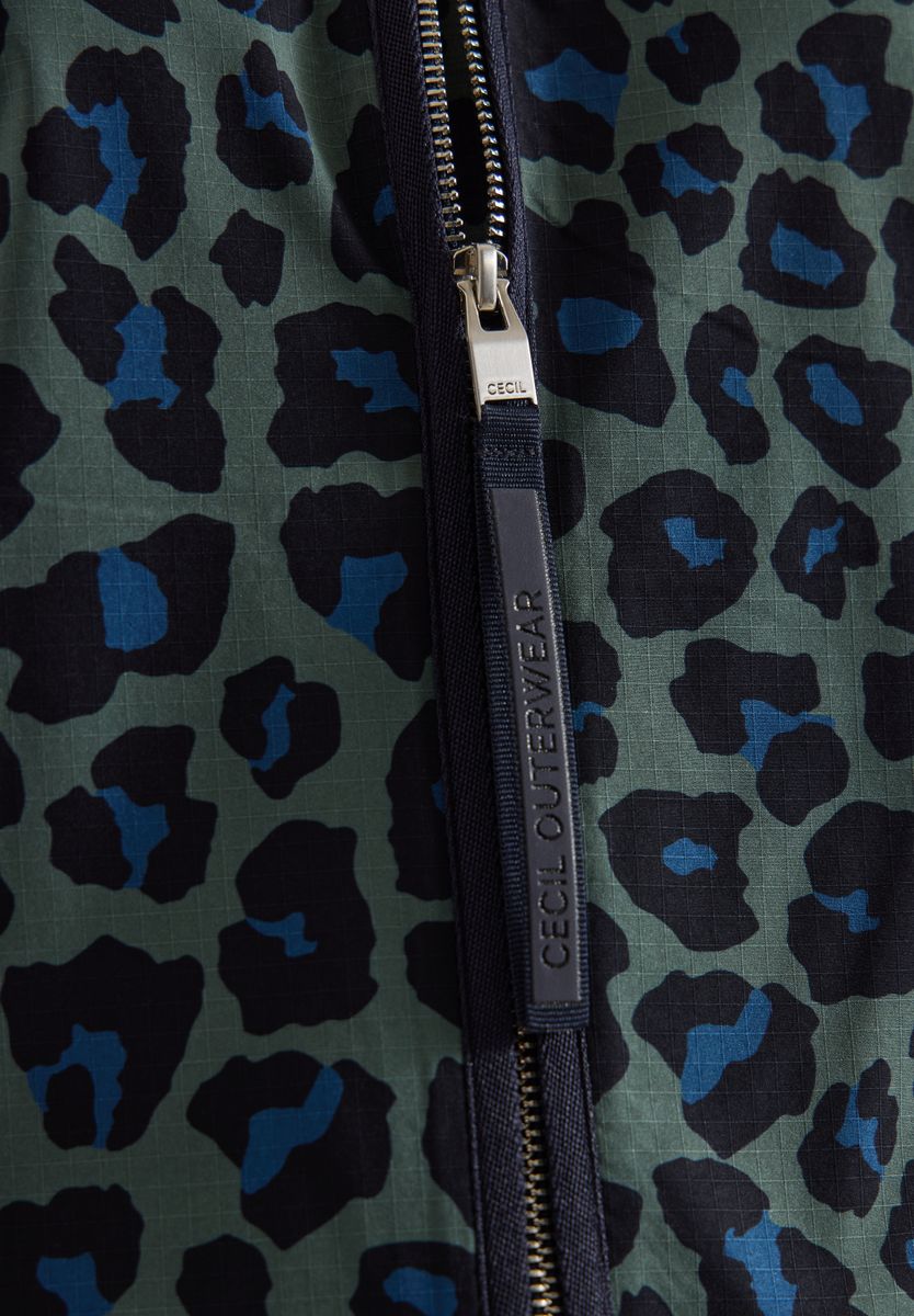 Blouson mit Tunnelzug und Leo-Muster