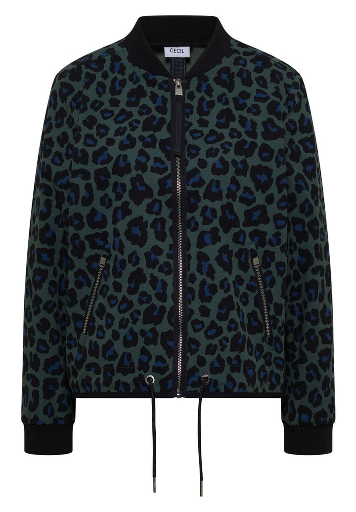 Blouson mit Tunnelzug und Leo-Muster