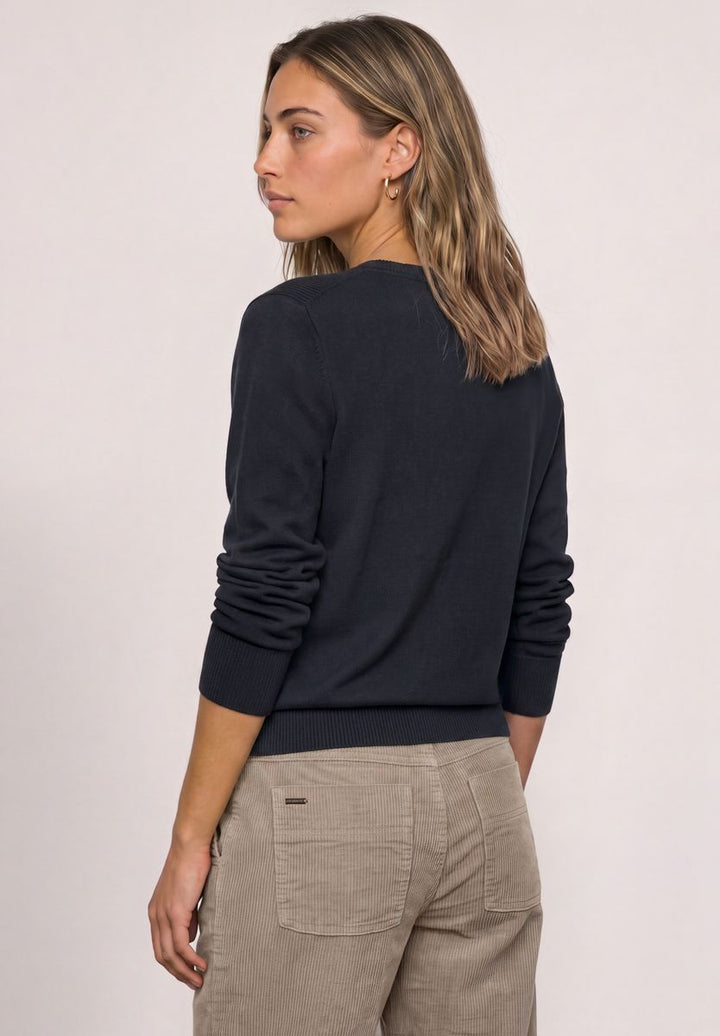 Basic Pullover mit U-Boot-Ausschnitt