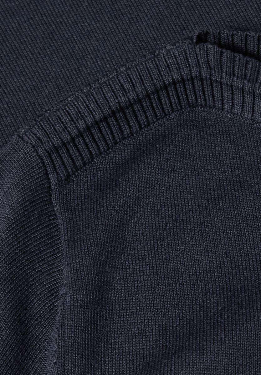 Basic Pullover mit U-Boot-Ausschnitt