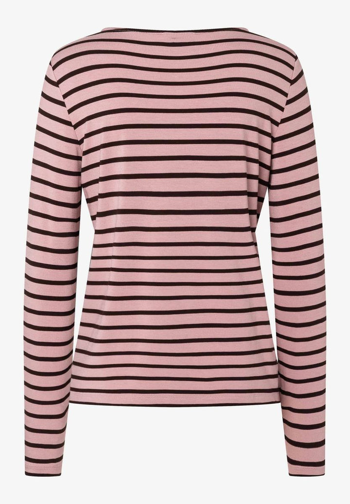 gestreiftes Langarmshirt