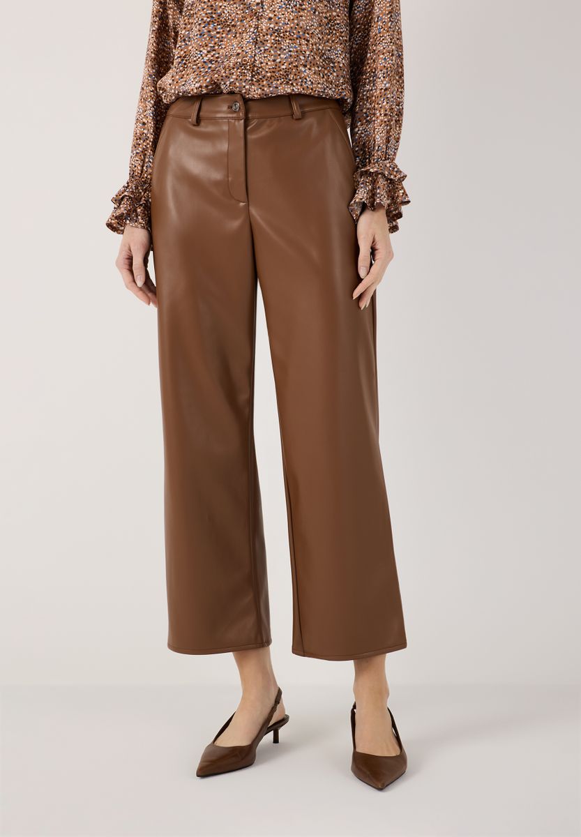 Culotte in Lederoptik