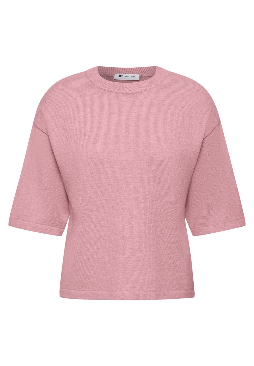 3/4-Arm Pullover mit Rundhals