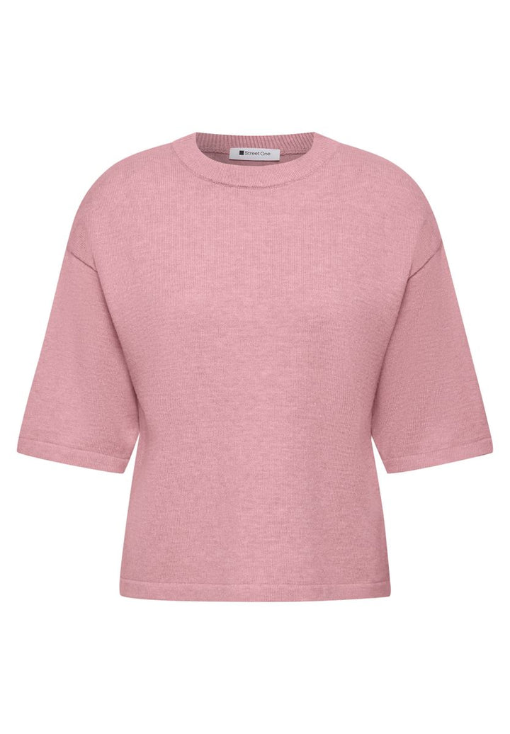 3/4-Arm Pullover mit Rundhals