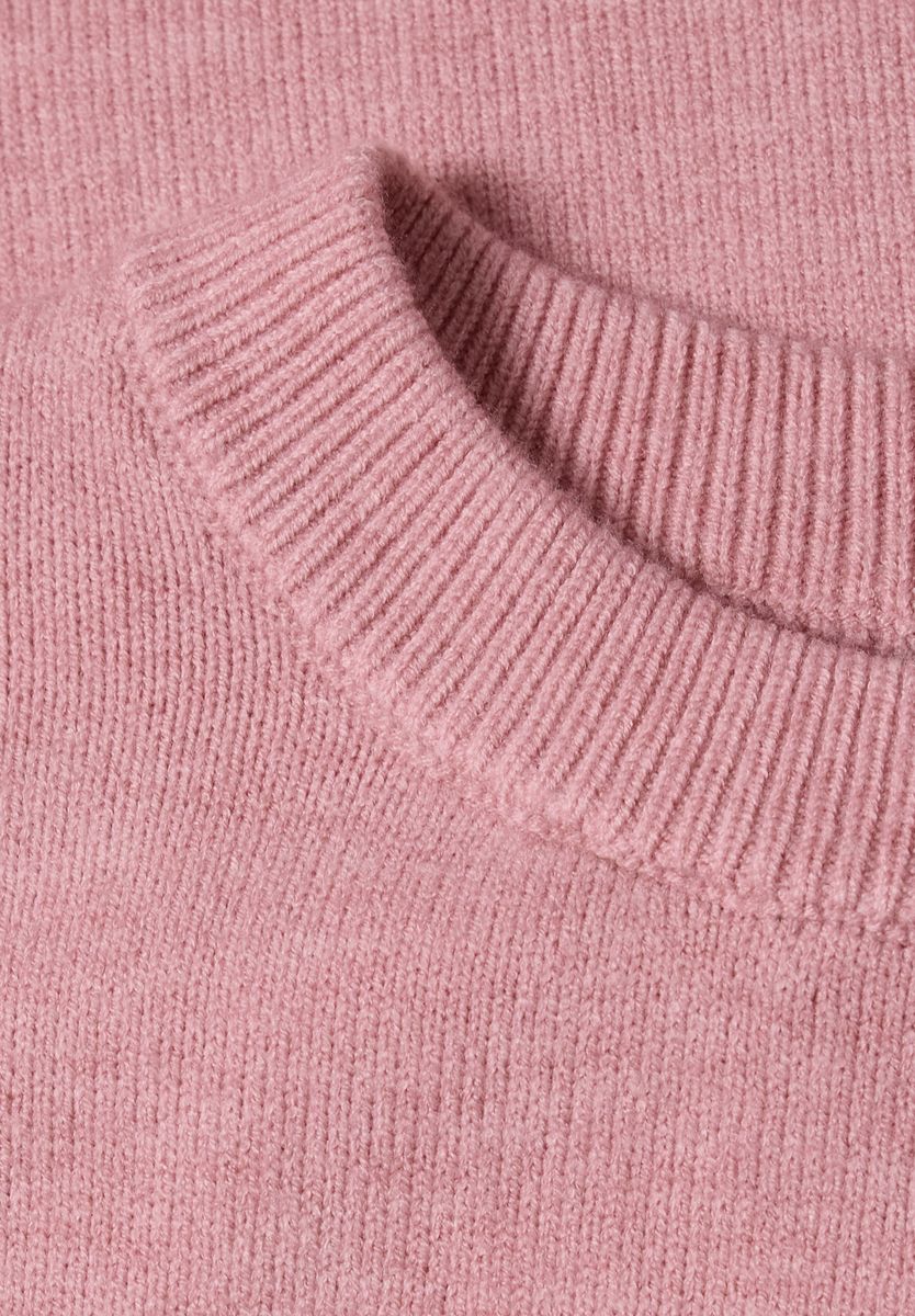 3/4-Arm Pullover mit Rundhals