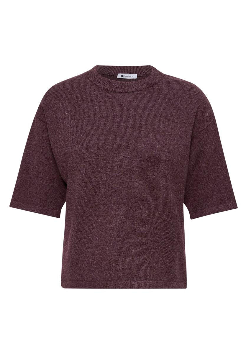 3/4-Arm Pullover mit Rundhals