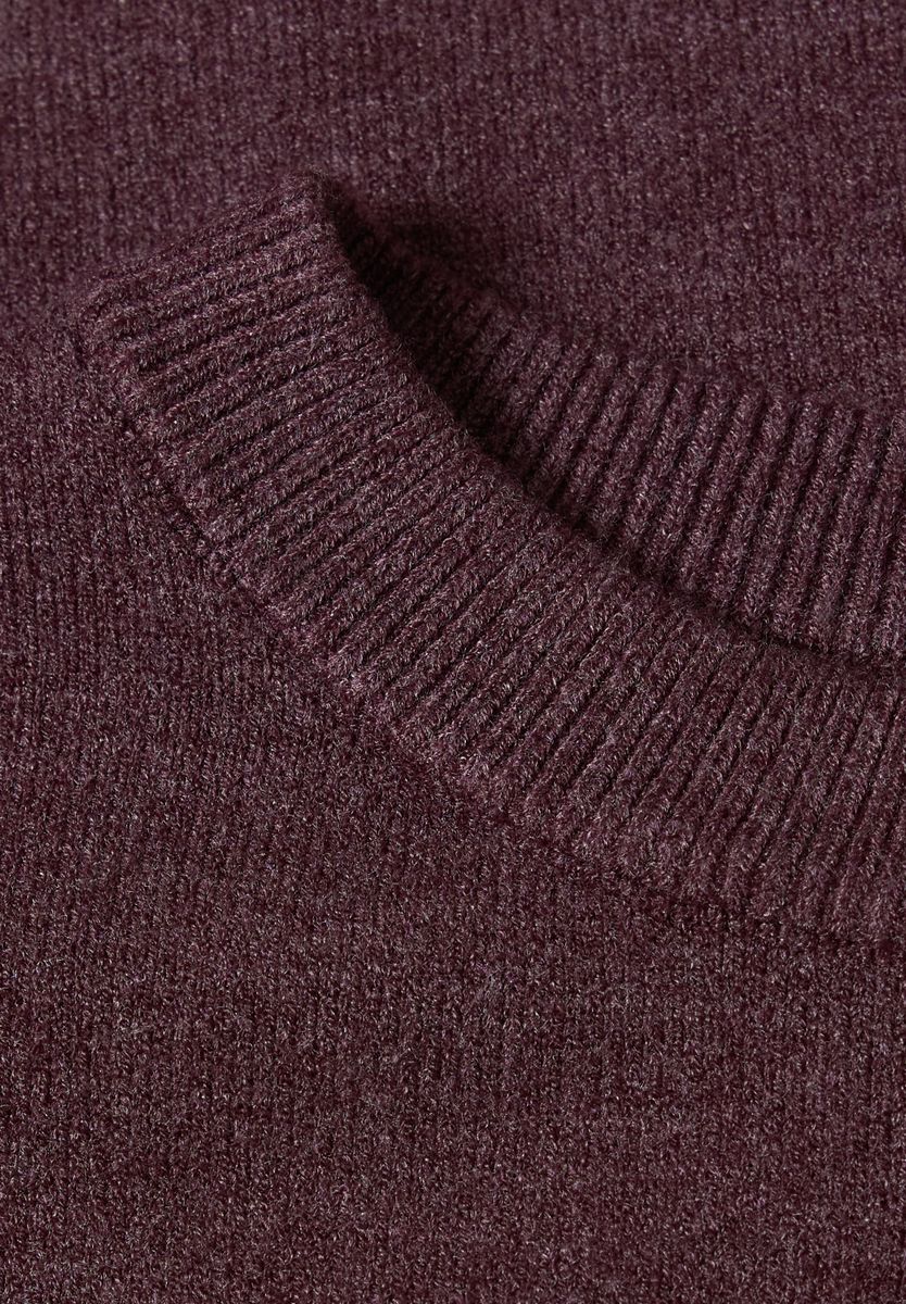 3/4-Arm Pullover mit Rundhals
