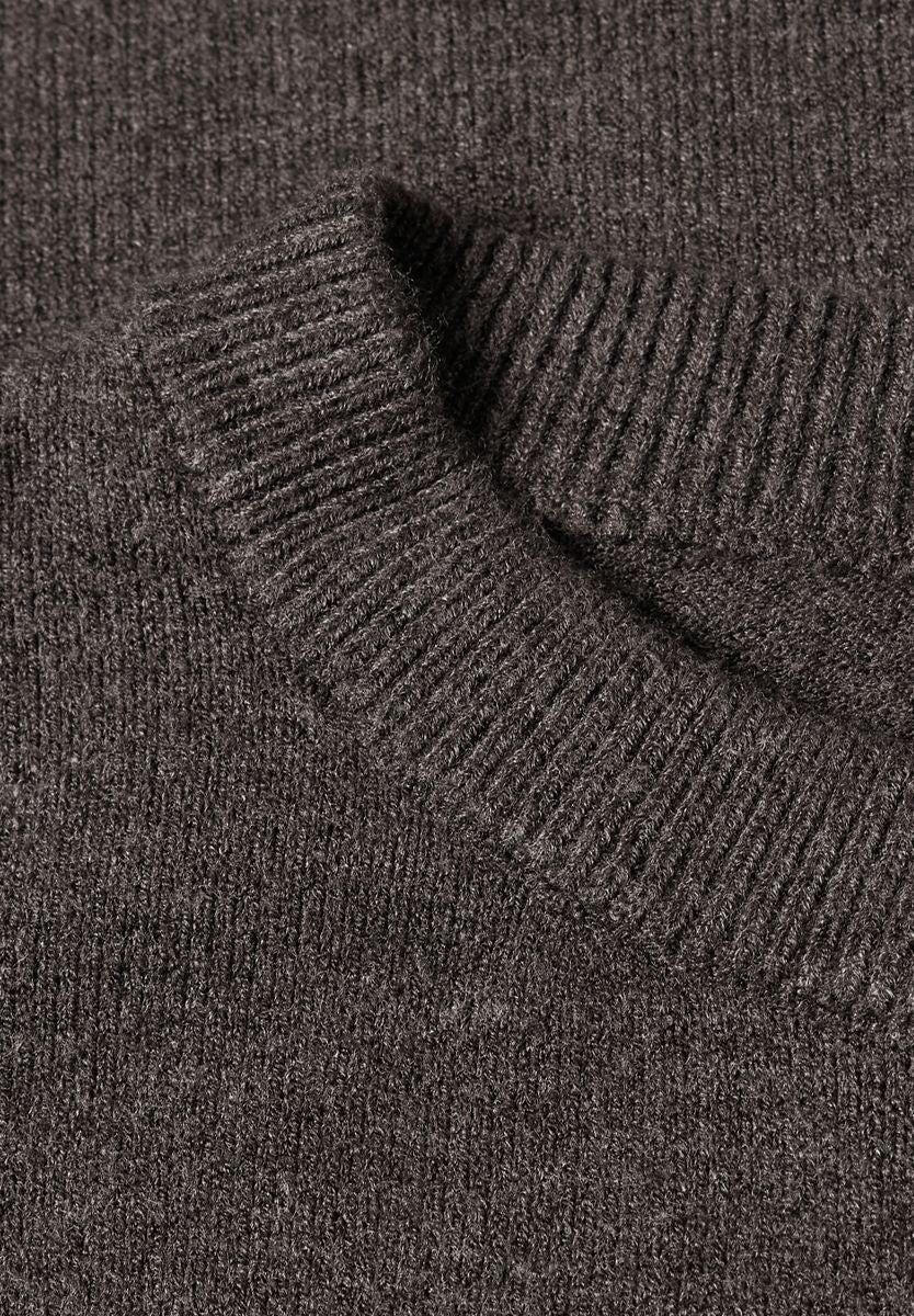 3/4-Arm Pullover mit Rundhals
