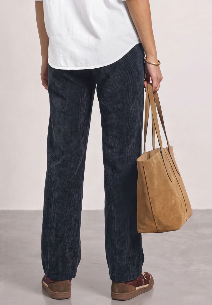 Mid Waist Straight Leg Hose mit Knöpfen
