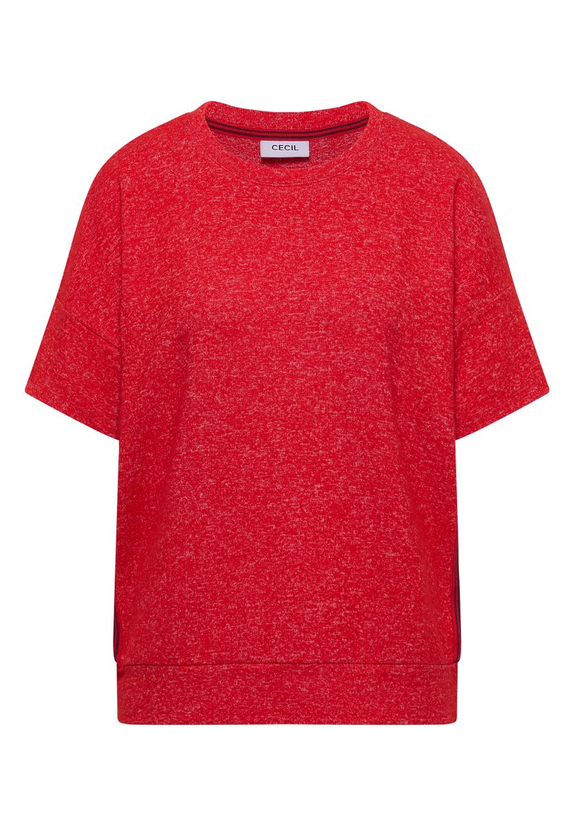 Dropped Shoulder Shirt mit Rundhals und Tape