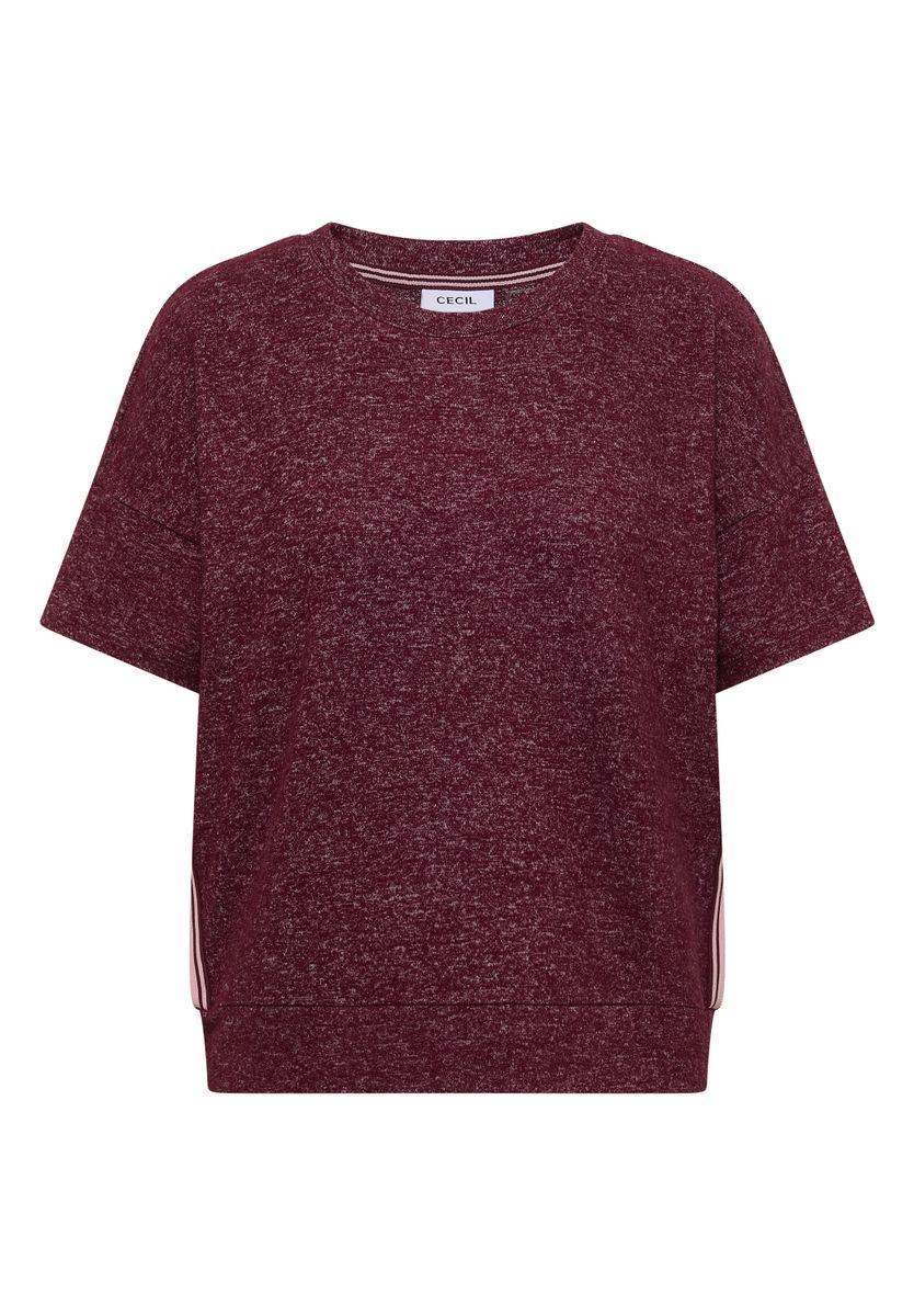 Dropped Shoulder Shirt mit Rundhals und Tape