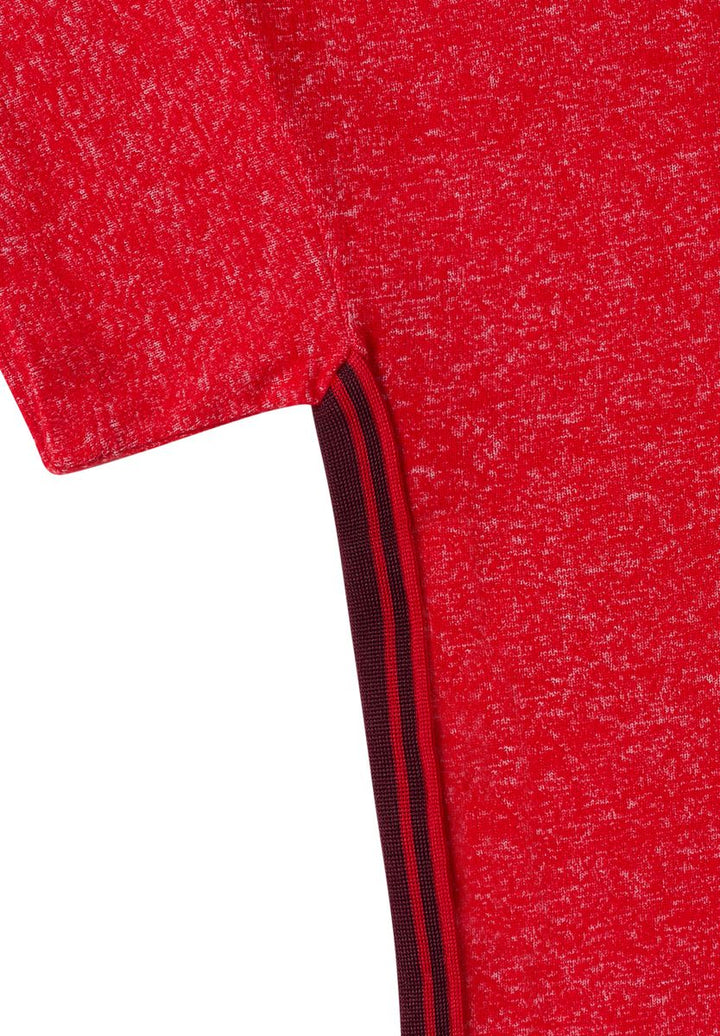 Dropped Shoulder Shirt mit Rundhals und Tape