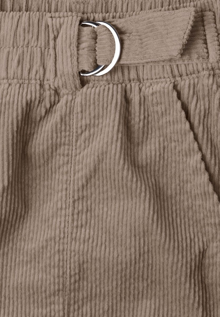 High Waist Barrel Leg Hose mit Elastikbund