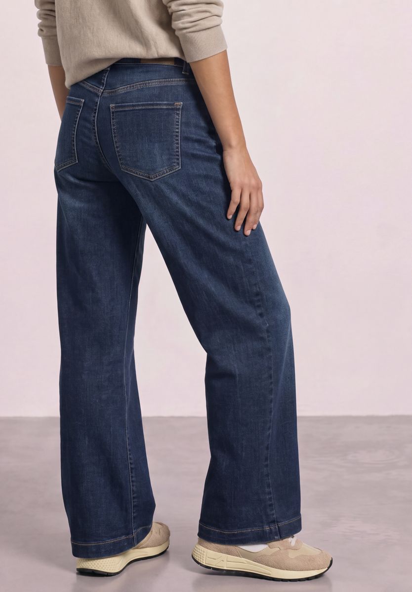 High Waist Wide Leg Jeans im Loose Fit