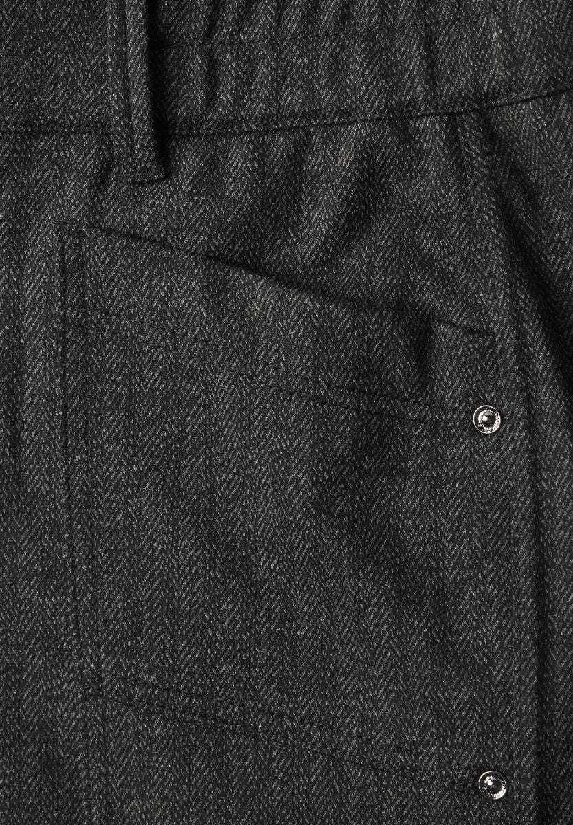 High Waist Barrel Leg Hose mit Elastikbund