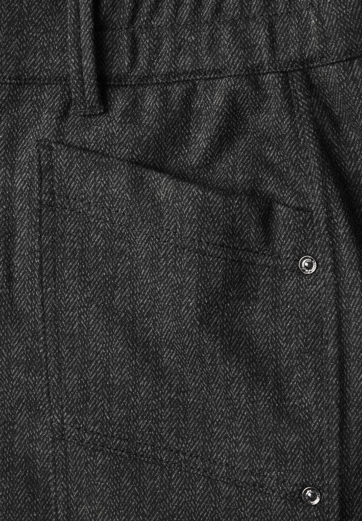 High Waist Barrel Leg Hose mit Elastikbund